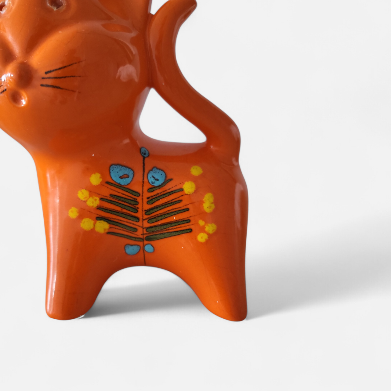 Vintage 1950s-60s Italian Studio Pottery Cat Money Box