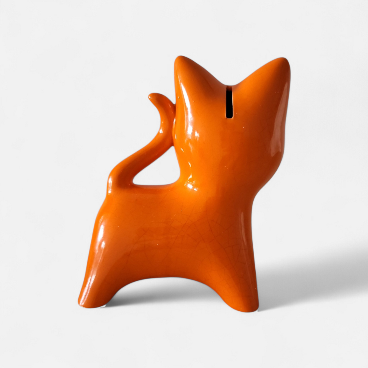 Vintage 1950s-60s Italian Studio Pottery Cat Money Box