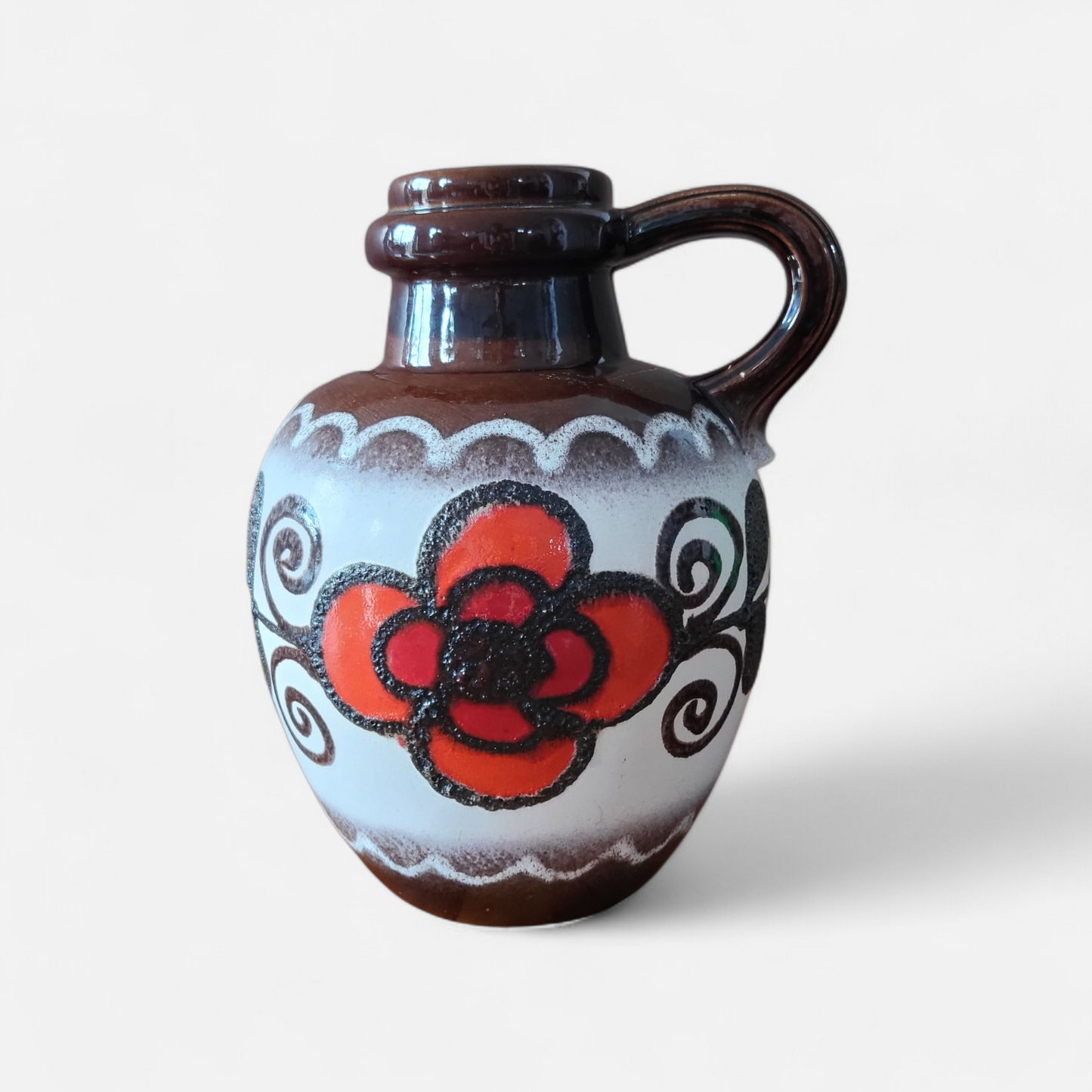 Mid-Century West German Ceramic Floor Vase (Model 486-38)