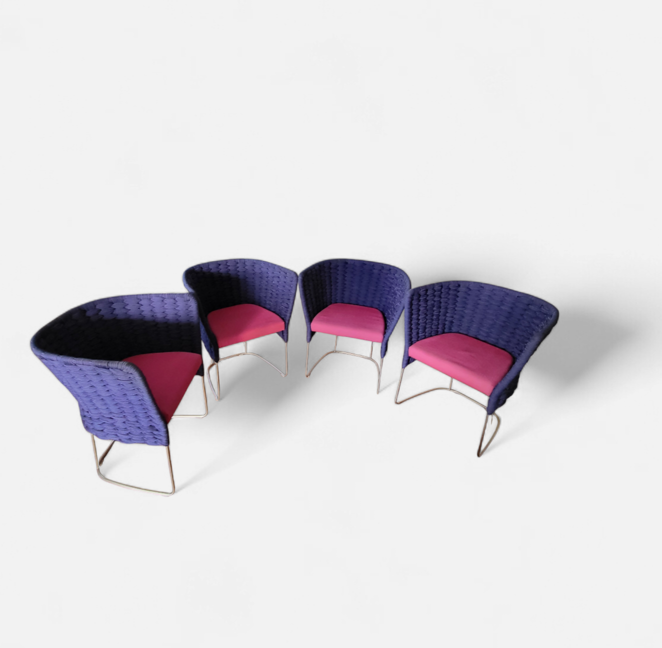 Francesco Rota ‘Ami’ Outdoor Chairs for Paola Lenti (Set of 4)