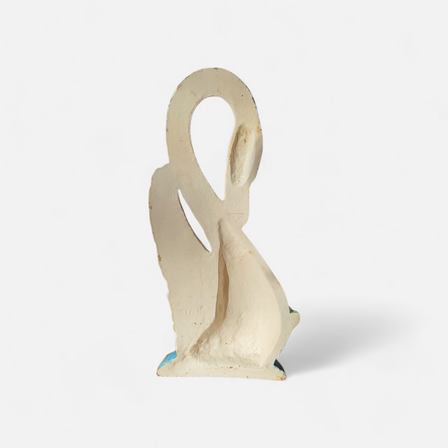 Heavy Cast Iron Swan Doorstop / Garden Feature