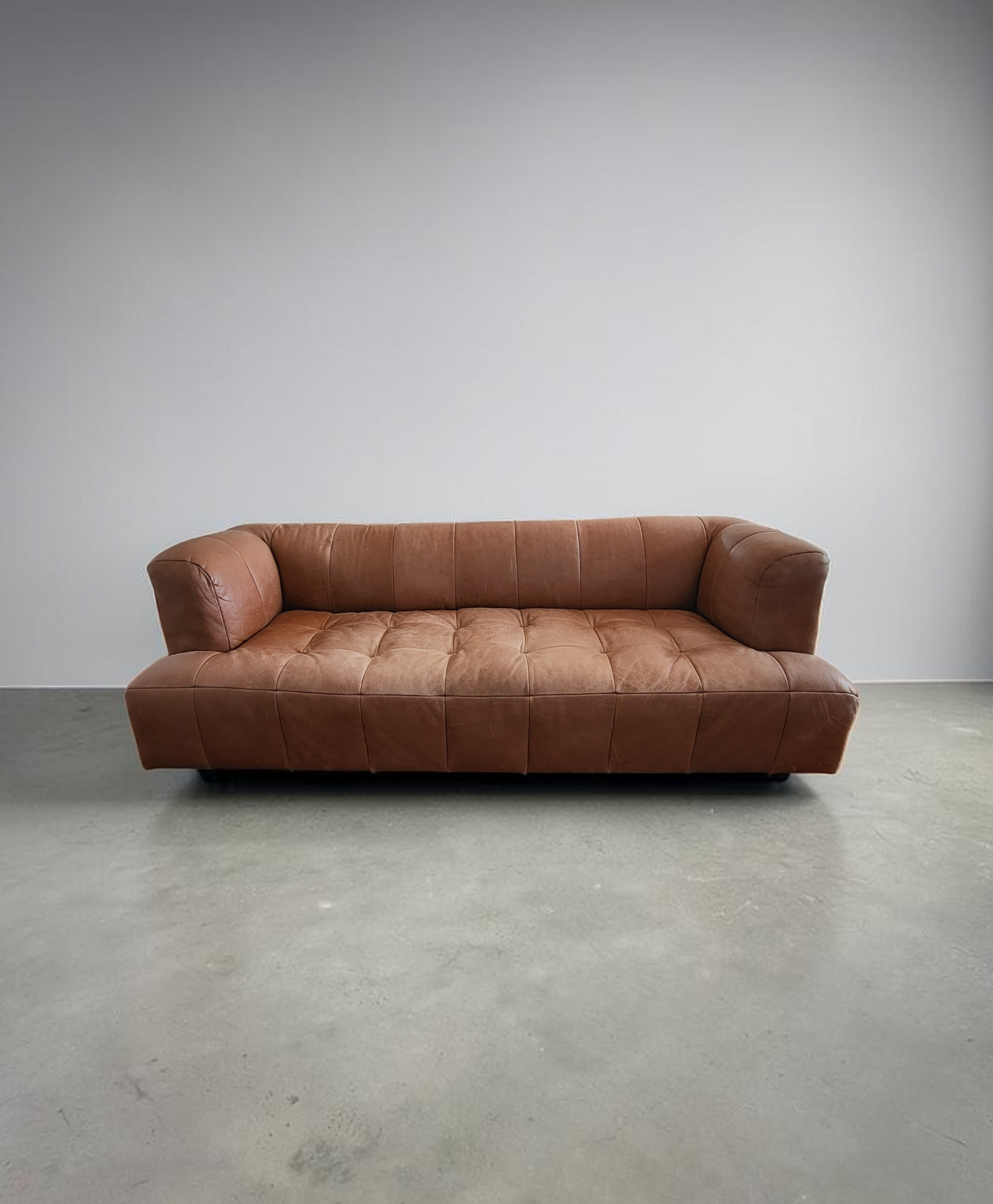 Full-Grain Leather Sofa | Contemporary | 222cm