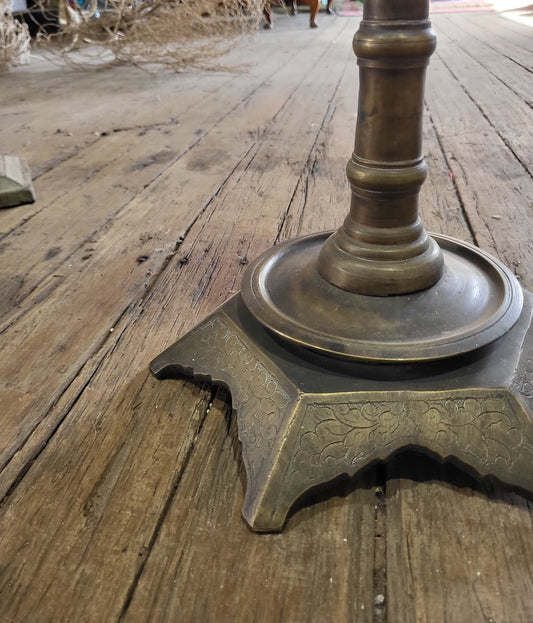 Antique Bronze Pricket Candlestick