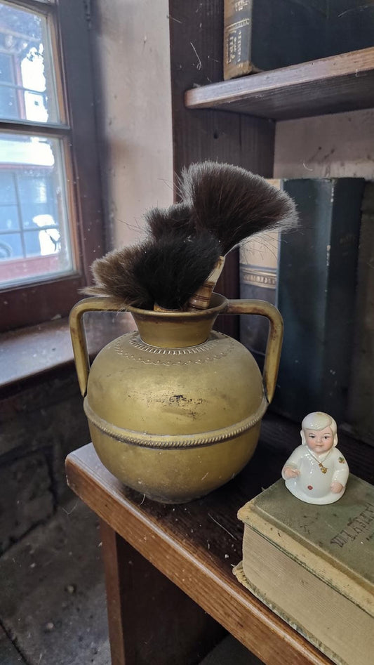Antique French Brass Twin-Handled Jug