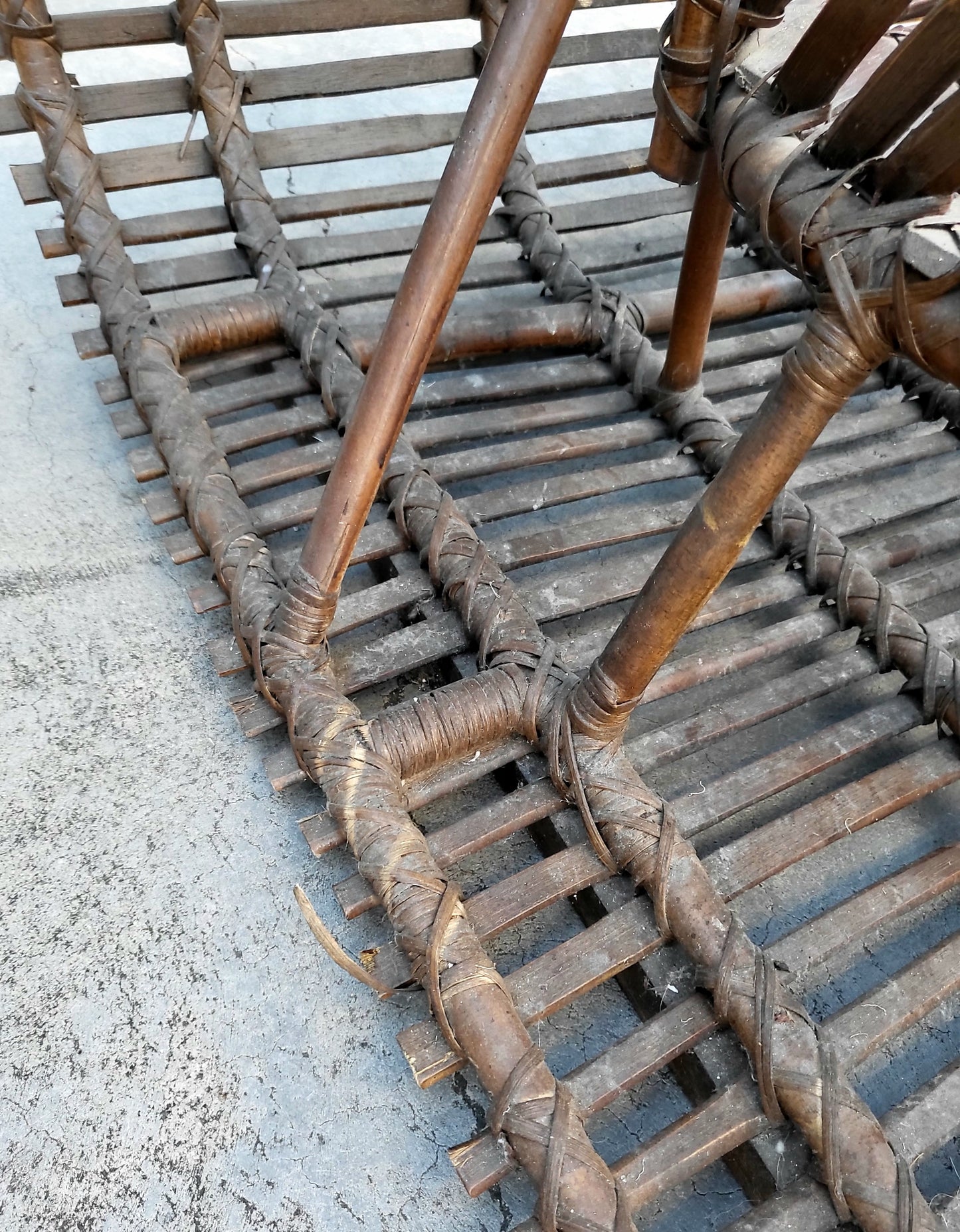Vintage Sculptural Woven Outdoor Chairs - Pair