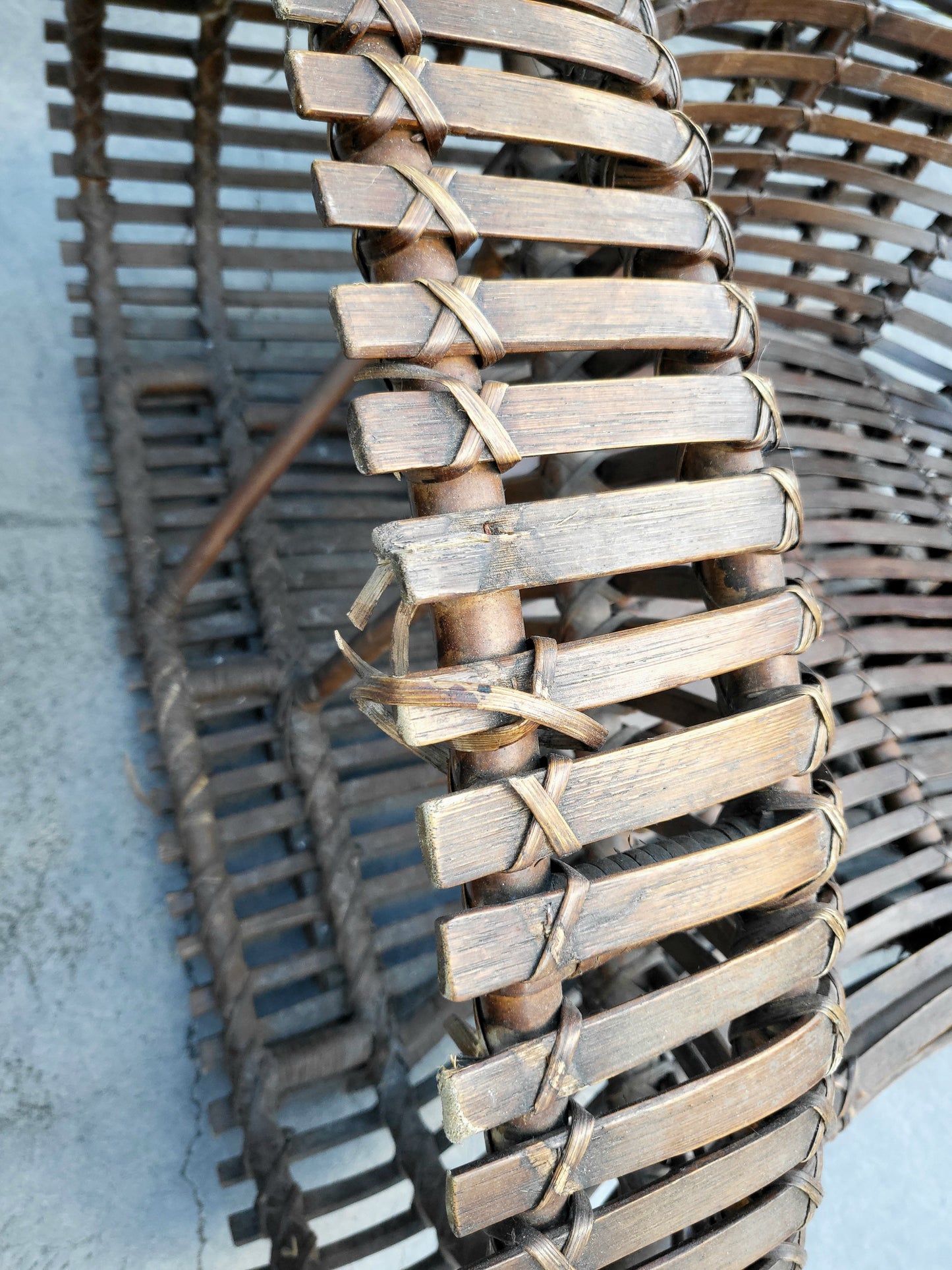 Vintage Sculptural Woven Outdoor Chairs - Pair