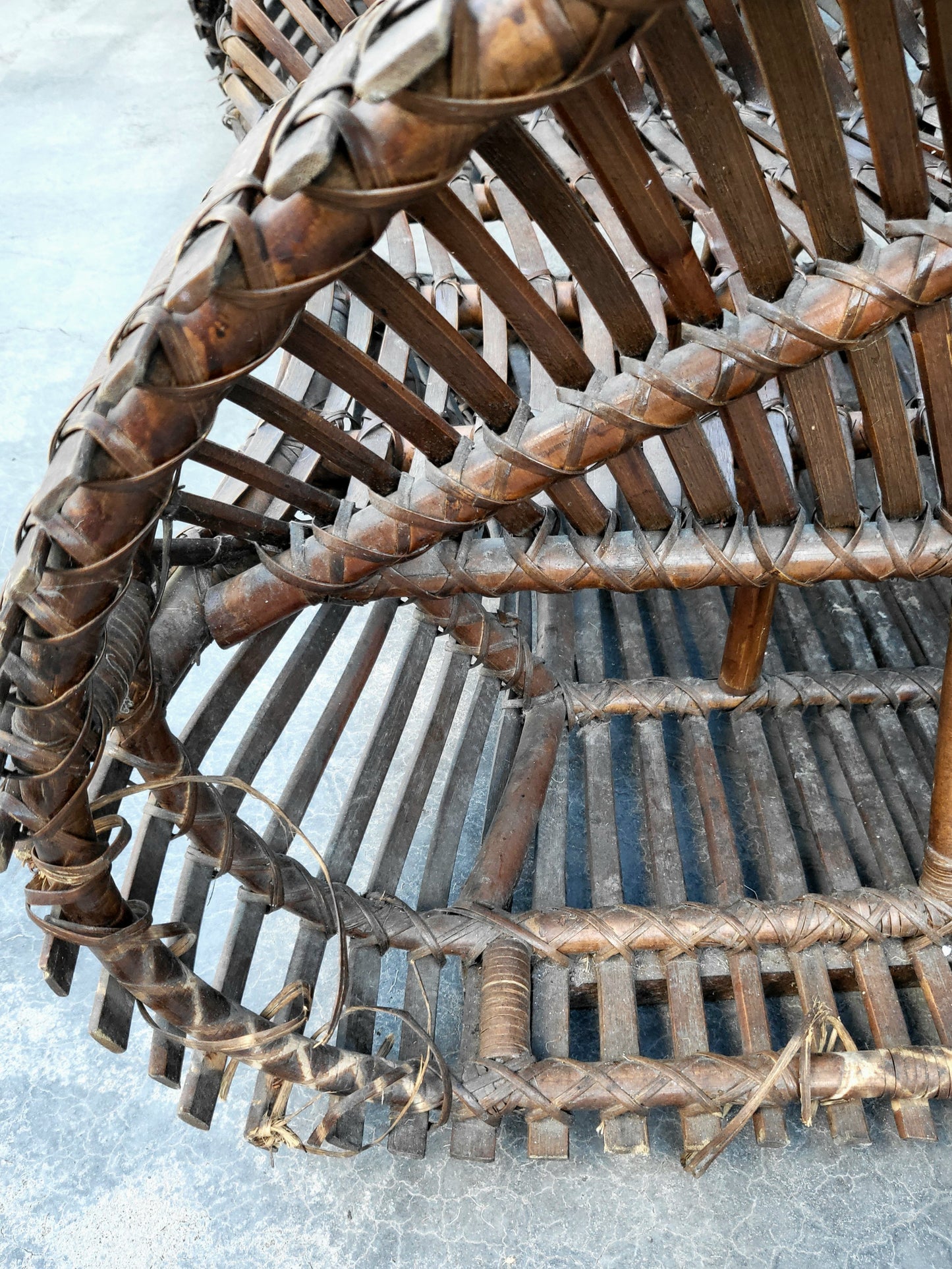 Vintage Sculptural Woven Outdoor Chairs - Pair