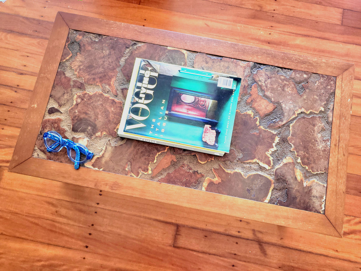 Vintage Stone Mosaic Coffee Table, Circa 1960s–70s