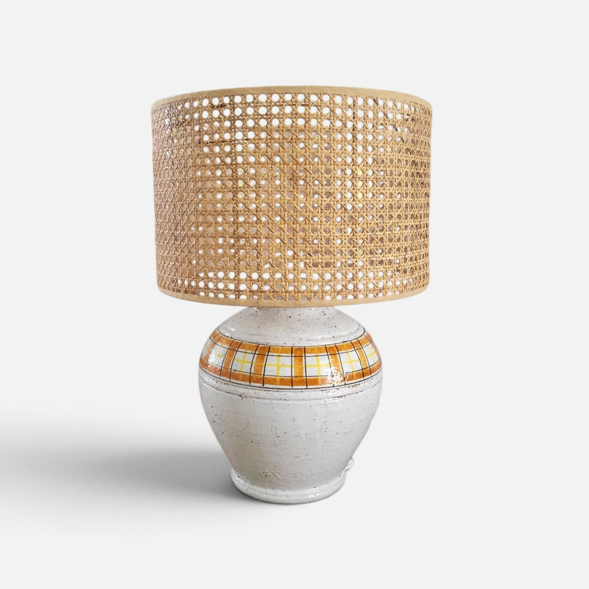 Vintage Bitossi-Style Ceramic Table Lamp Base