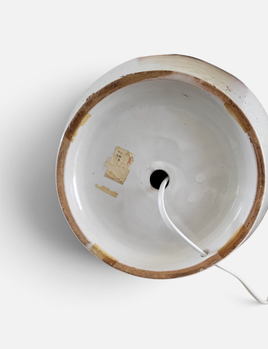 Vintage Bitossi-Style Ceramic Table Lamp Base