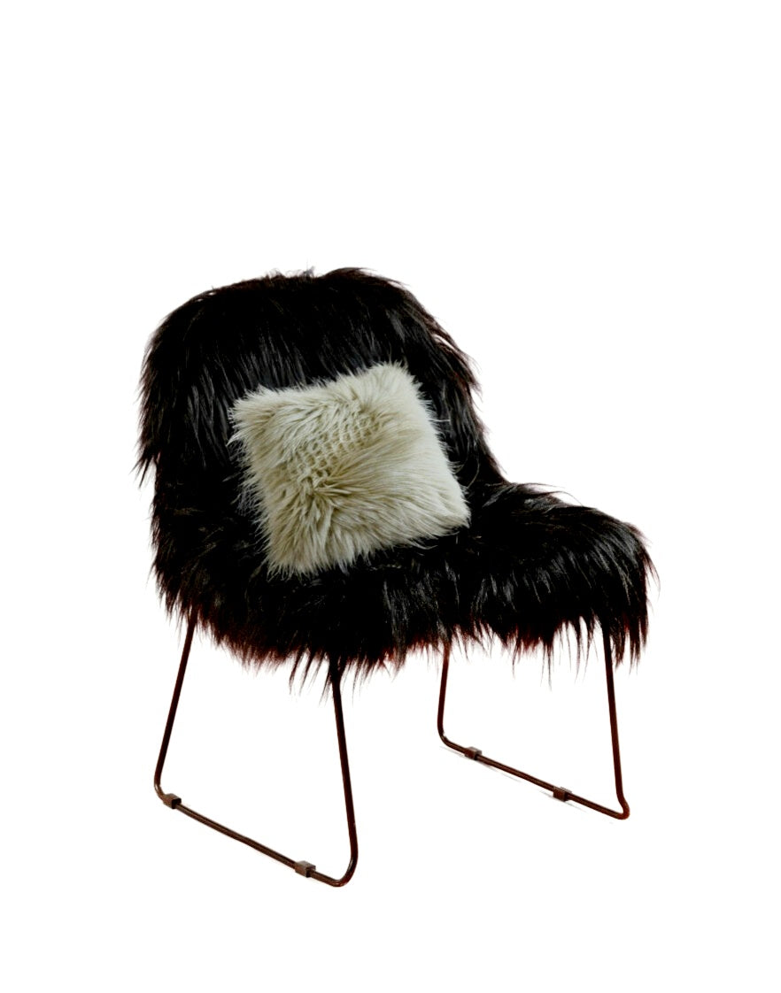 Bespoke Black Yak Hair Chair