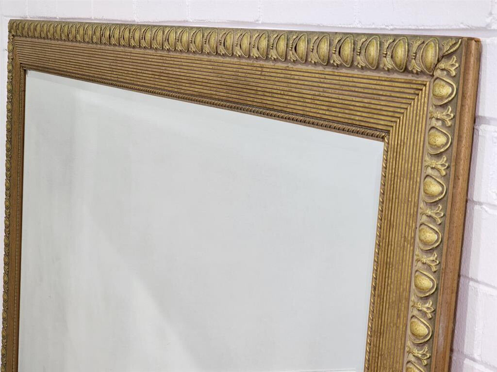 Large Bevelled Gold Gilt Framed Mirror