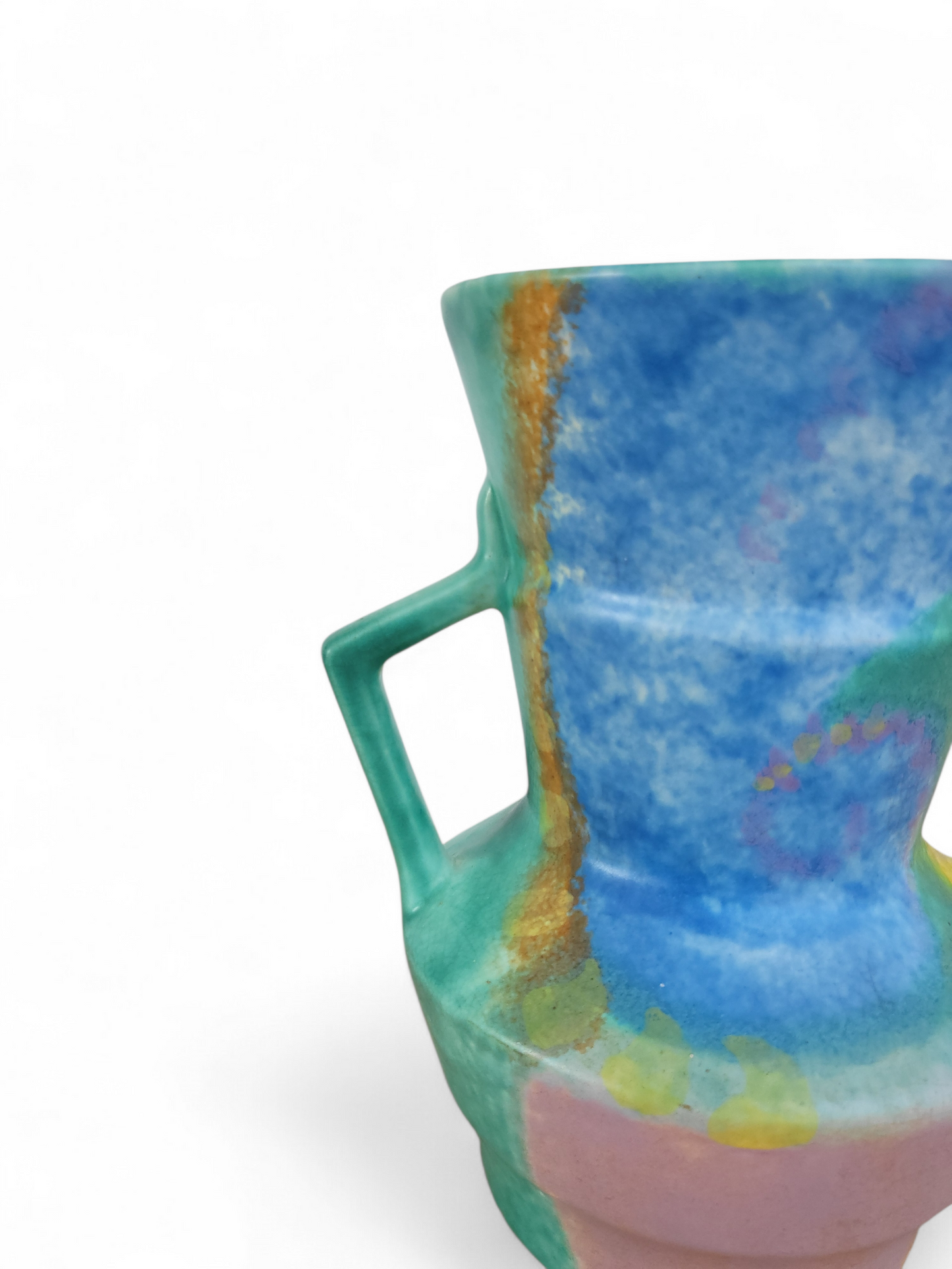 Beswick Art Pottery Vase with Handles – Post-War, England | 23cm