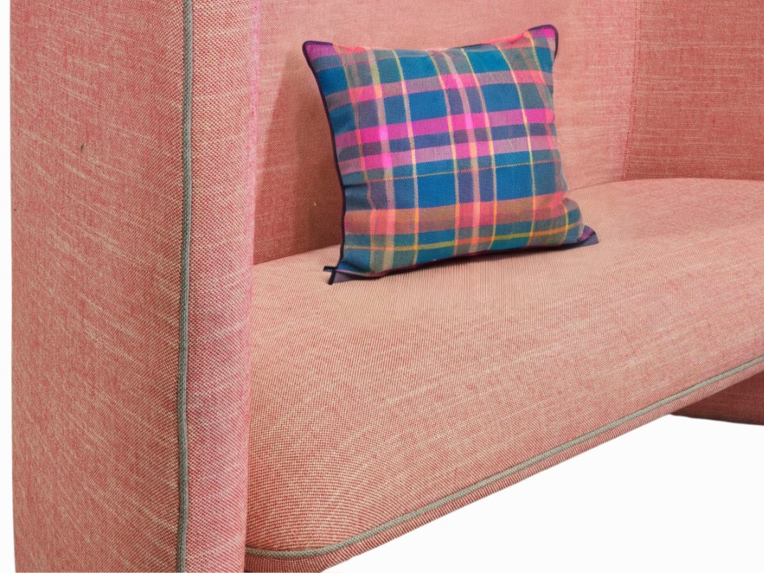 Contemporary Pink Tom Fereday Love Seat Sofa Booth