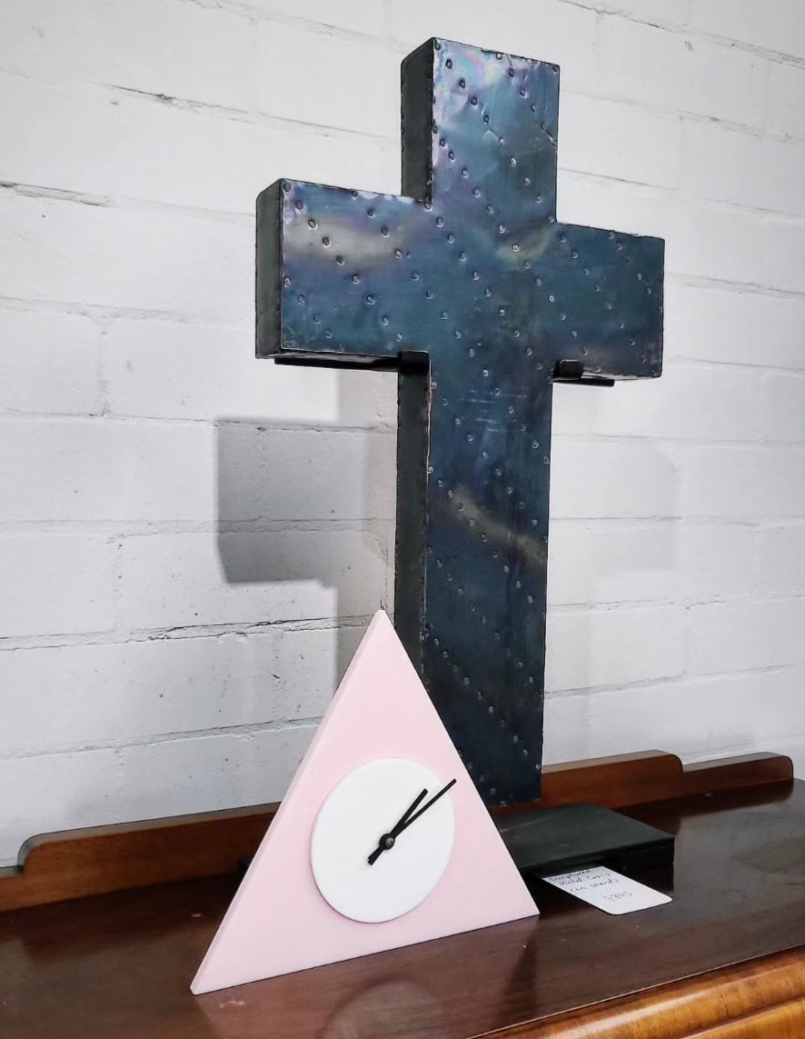 Large Metal Cross Decor