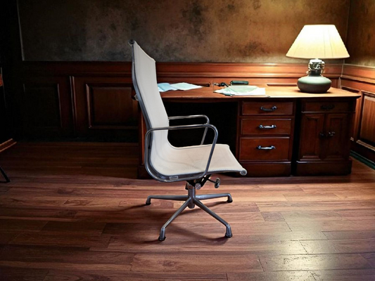 Eames Aluminium Group - White Mesh High Back Office Chair