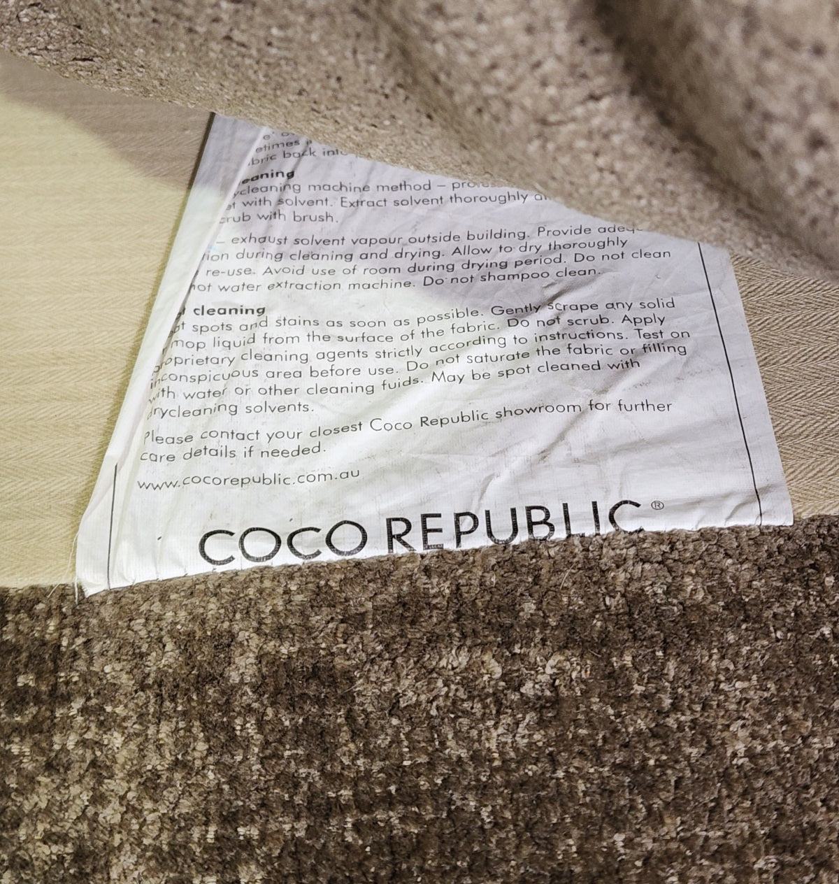 Contemporary Fabric Modular Lounge by Coco Republic