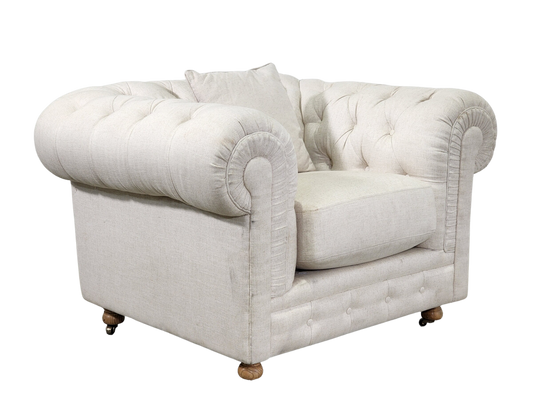 Contemporary Coco Republic Linen Armchair