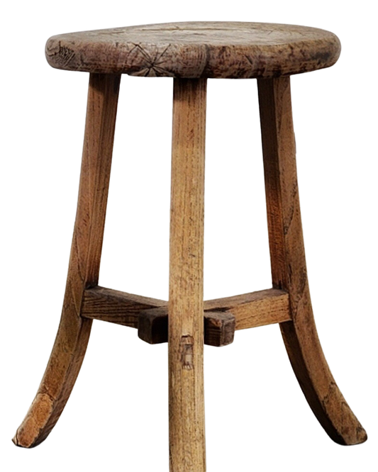 Rustic Elm Milking Stool