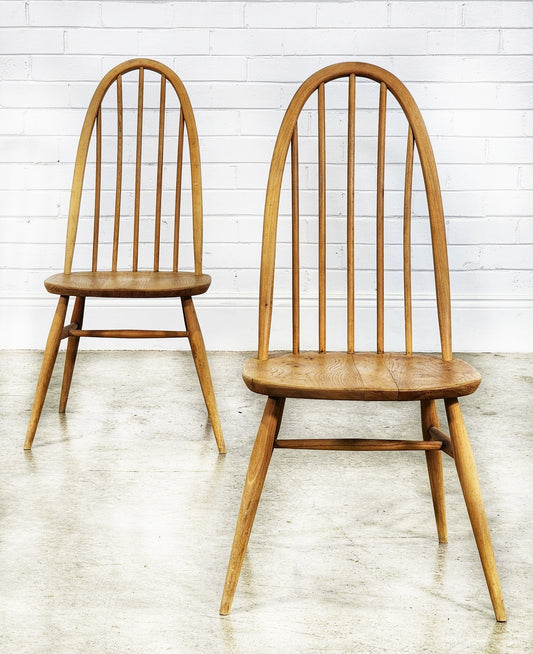 Excellent Pair of Ercol Spindle Back Chairs