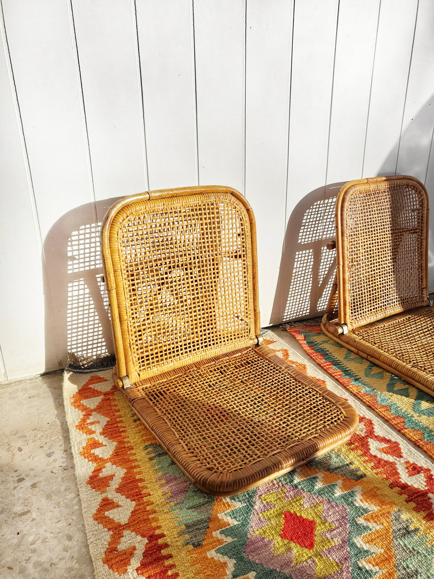 Pair of Mid Century Folding Beach Chairs